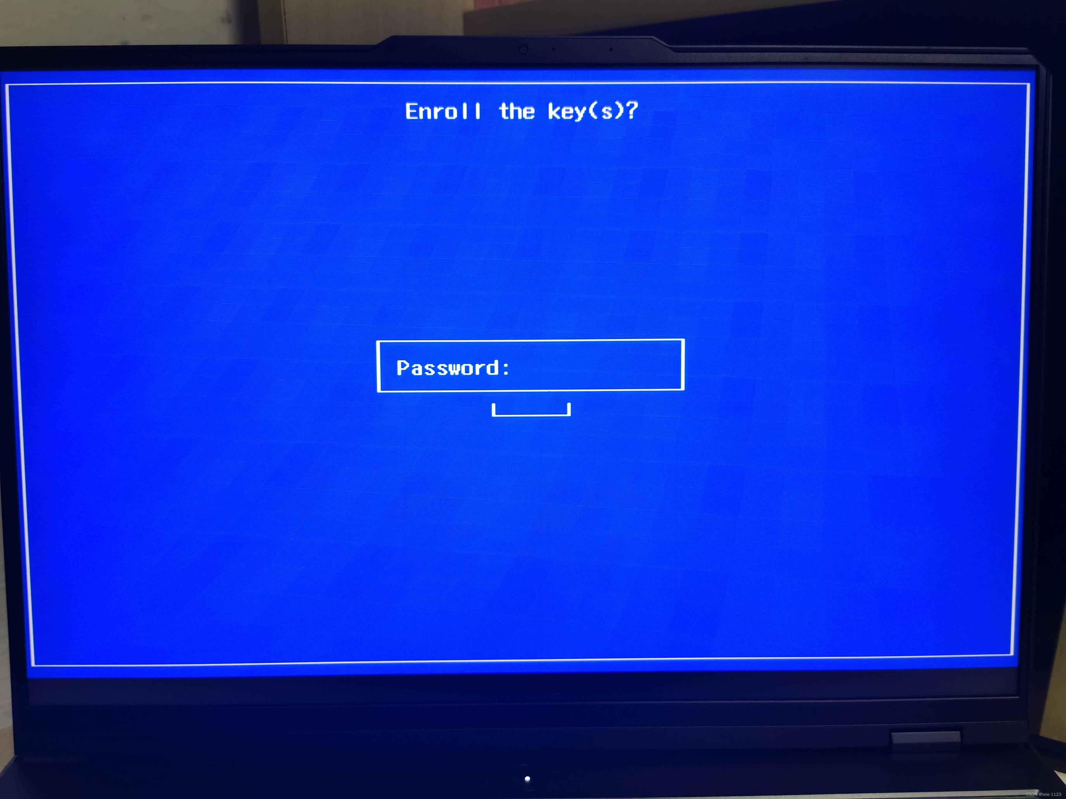 Enter password