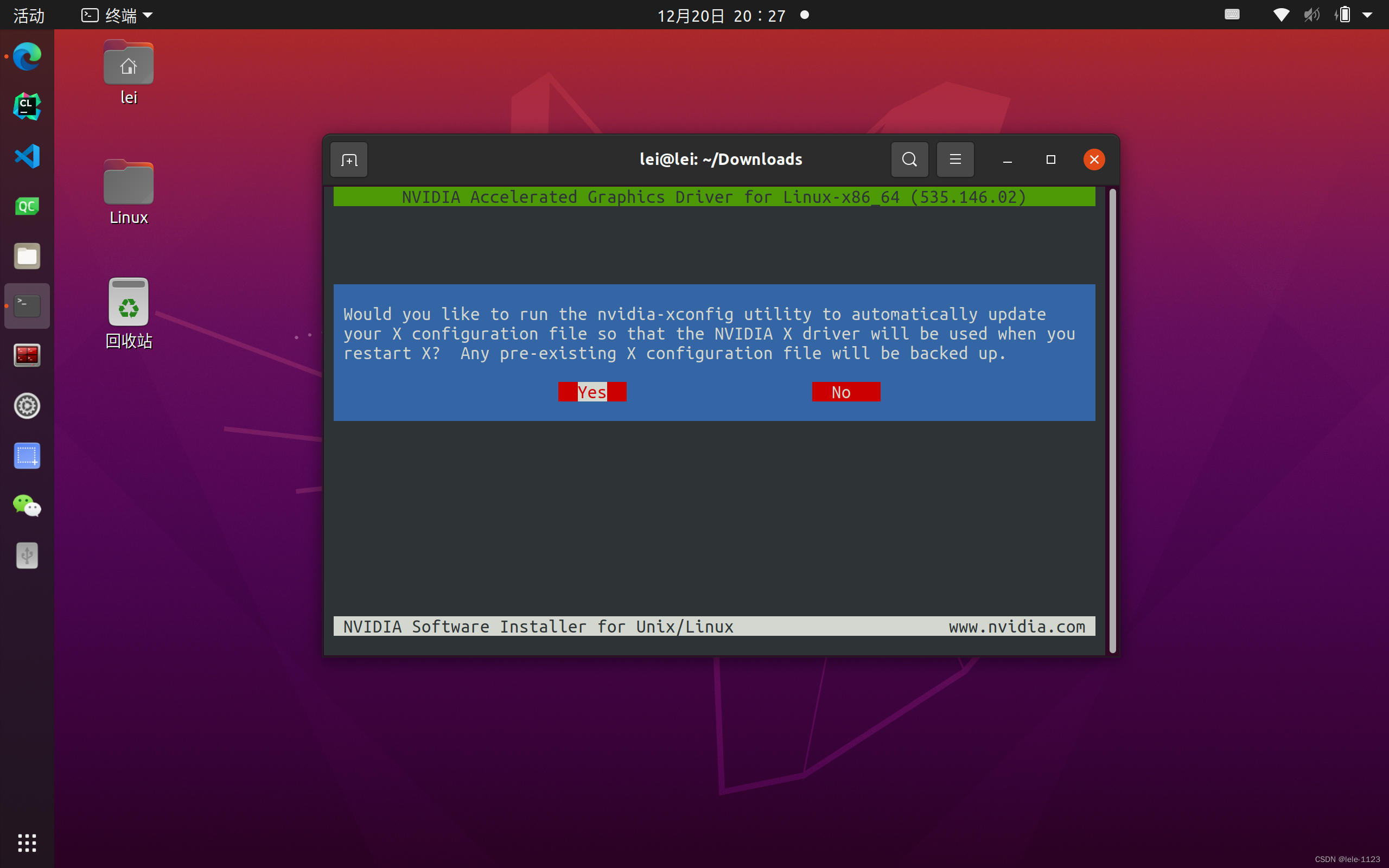 Save 32-bit and DKMS options