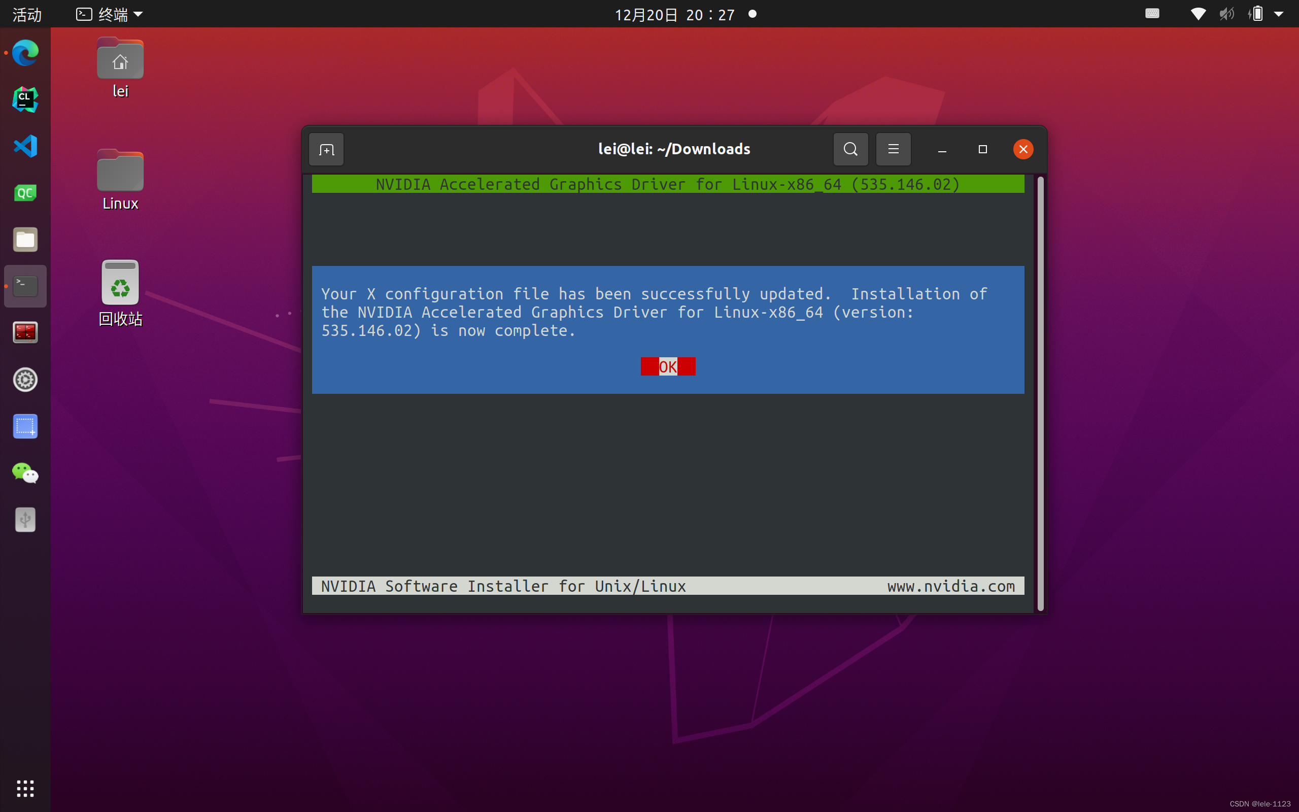 Save 32-bit and DKMS options